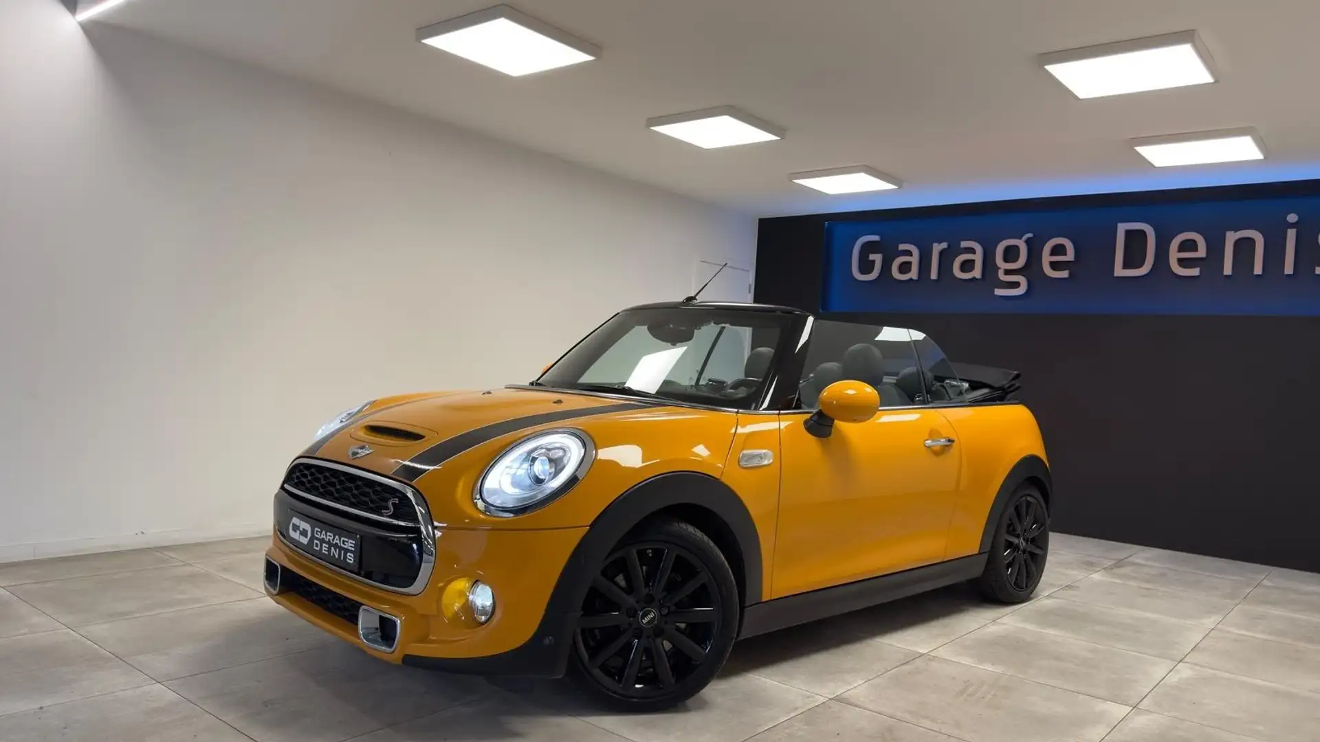 MINI Cooper SD Cabrio Cabriolet 2.0 S*BOITE-AUTO*GPS*CUIR*LED*GARANTIE* Amarillo - 1
