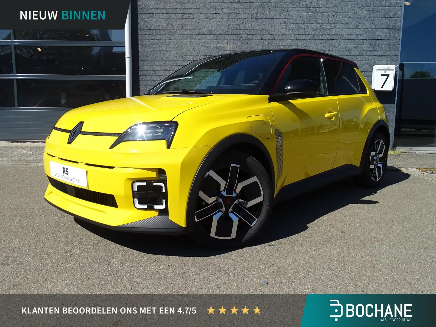 Renault R 5 urban range techno 40 kWh ACHTERIJCAMERA | PACK WI Geel - 1