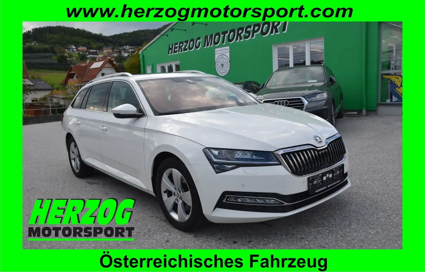 Skoda Superb Superb Kombi 2,0 TDI Style DSG MATRIX AHV P-DACH Weiß - 1