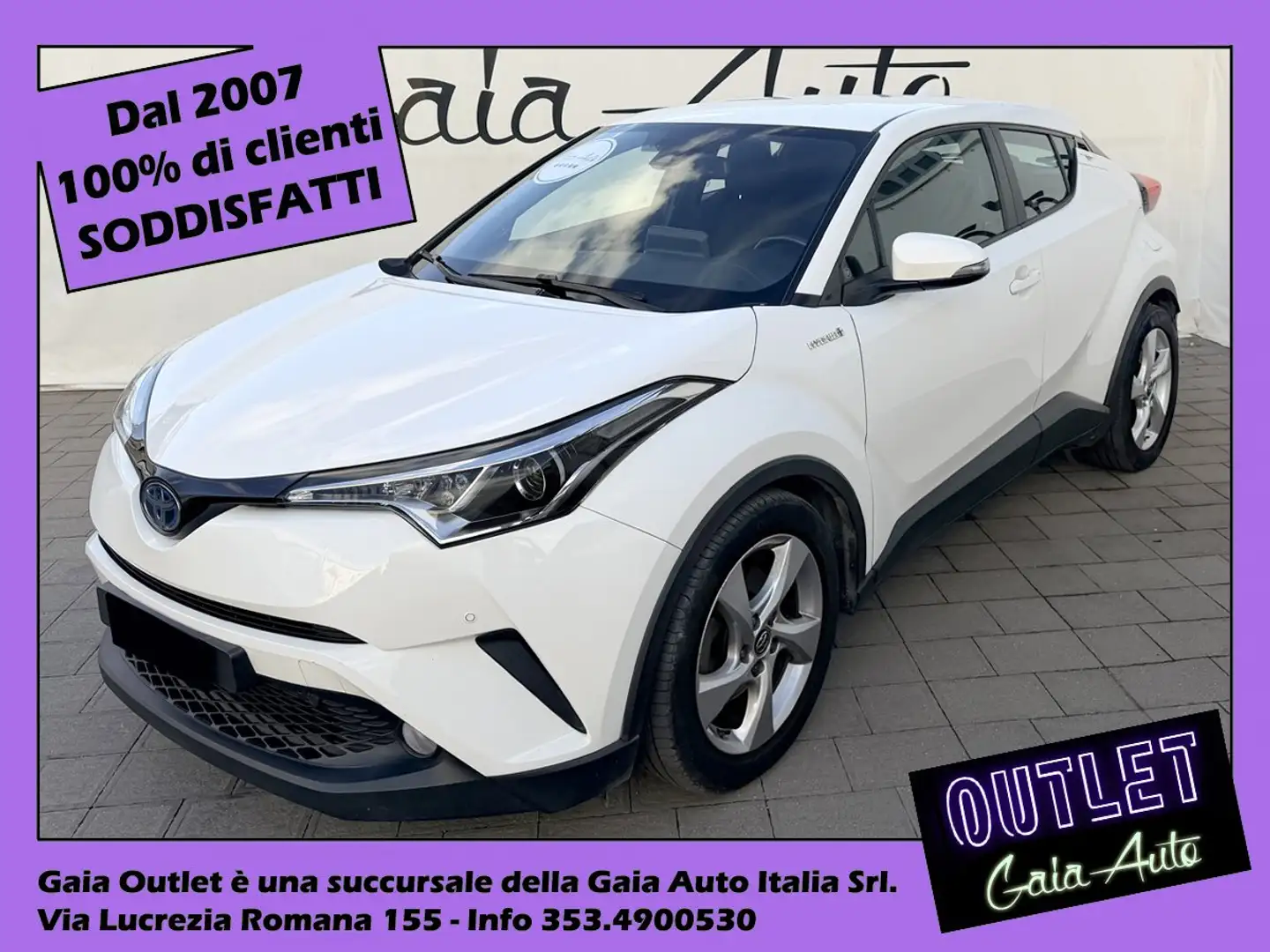 Toyota C-HR 1.8h Active TREND 2wd e-cvt Bianco - 1