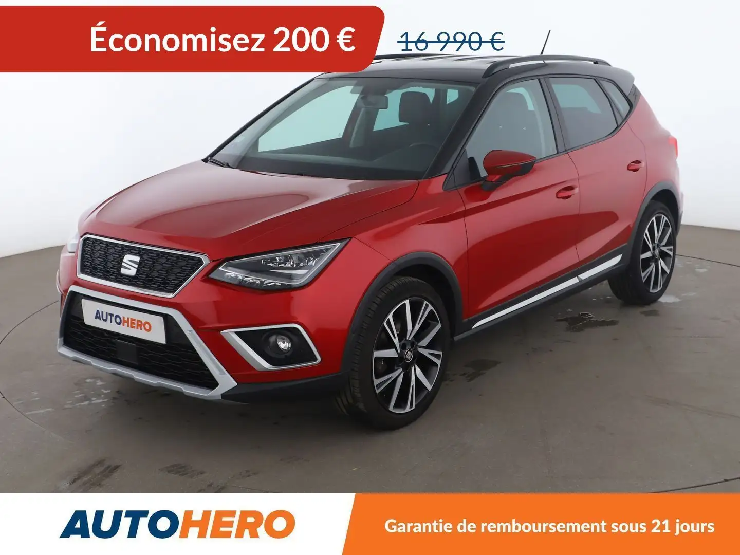 SEAT Arona 1.0 EcoTSI Urban Sport Line DSG7 Rouge - 1