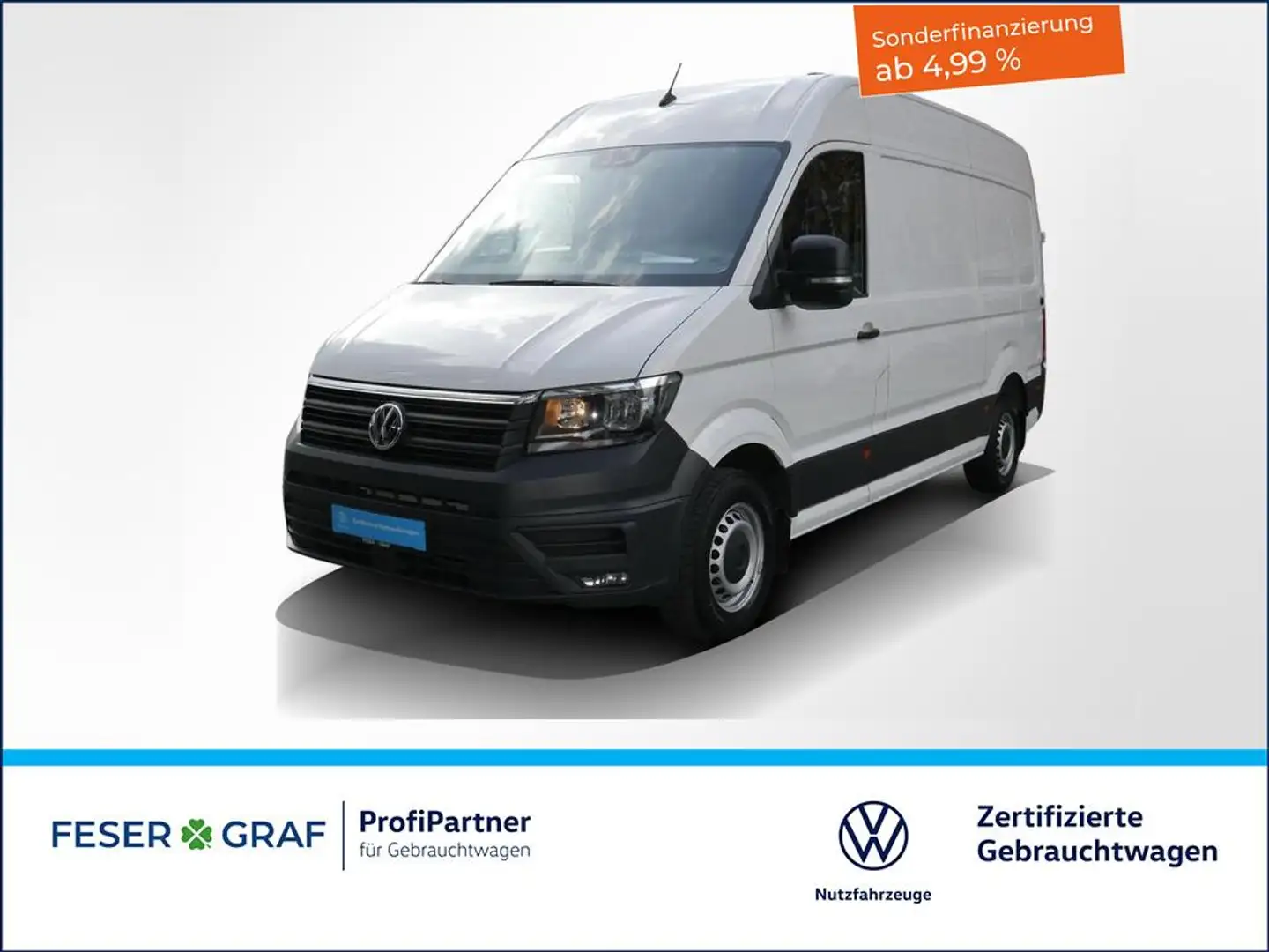 Volkswagen Crafter 2.0TDI Kasten MR Hochdach Luft-Standheizung Weiß - 1