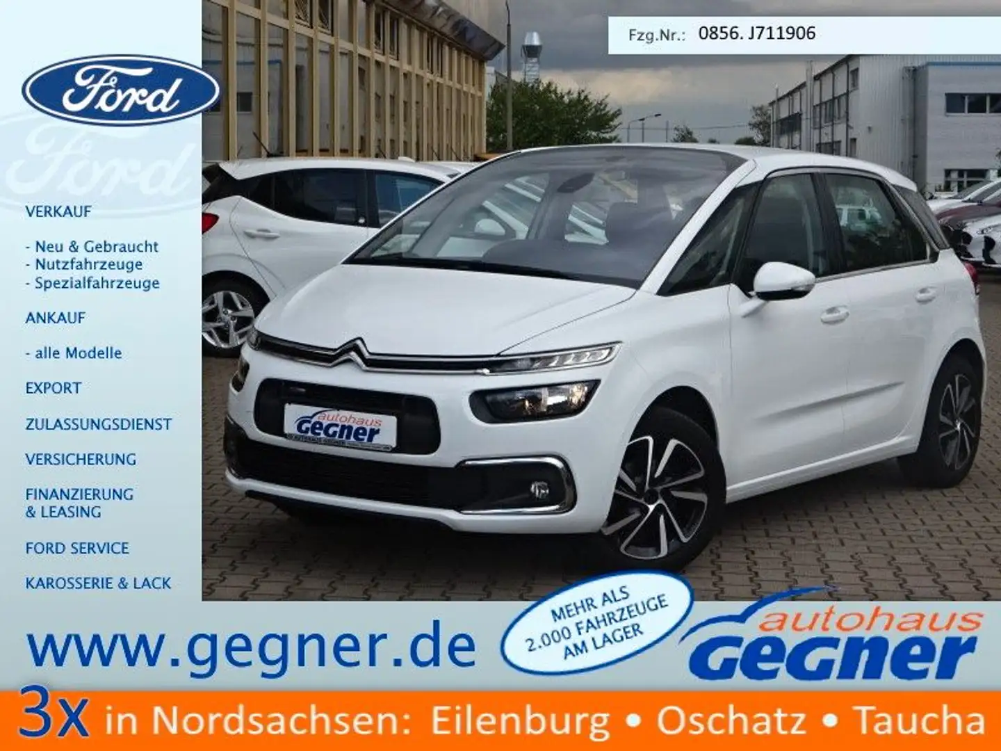 Citroen C4 Picasso 130PS PureTech FEEL Klimaautom. Weiß - 1