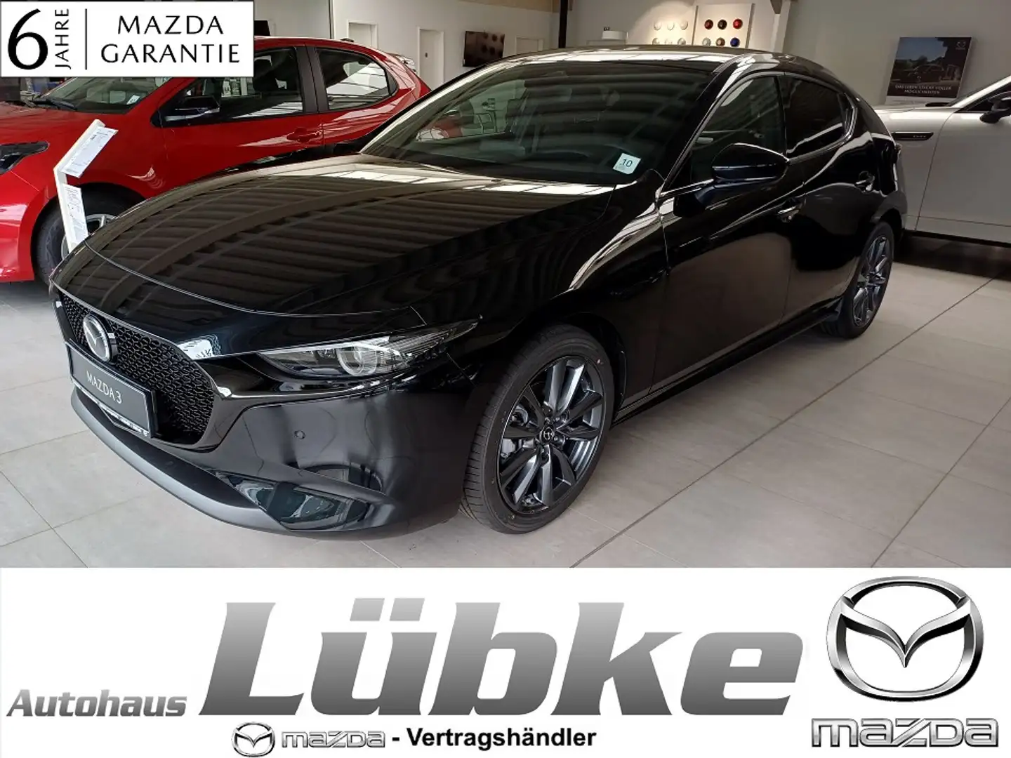Mazda 3 2025 2.5L e-SKYACTIV G 140ps 6AT Exclusive-line Zwart - 1