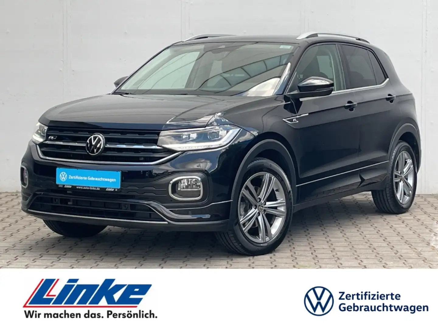 Volkswagen T-Cross 1.0 TSI DSG R-Line Navi/LED/PDC/Sitzhzg Zwart - 1