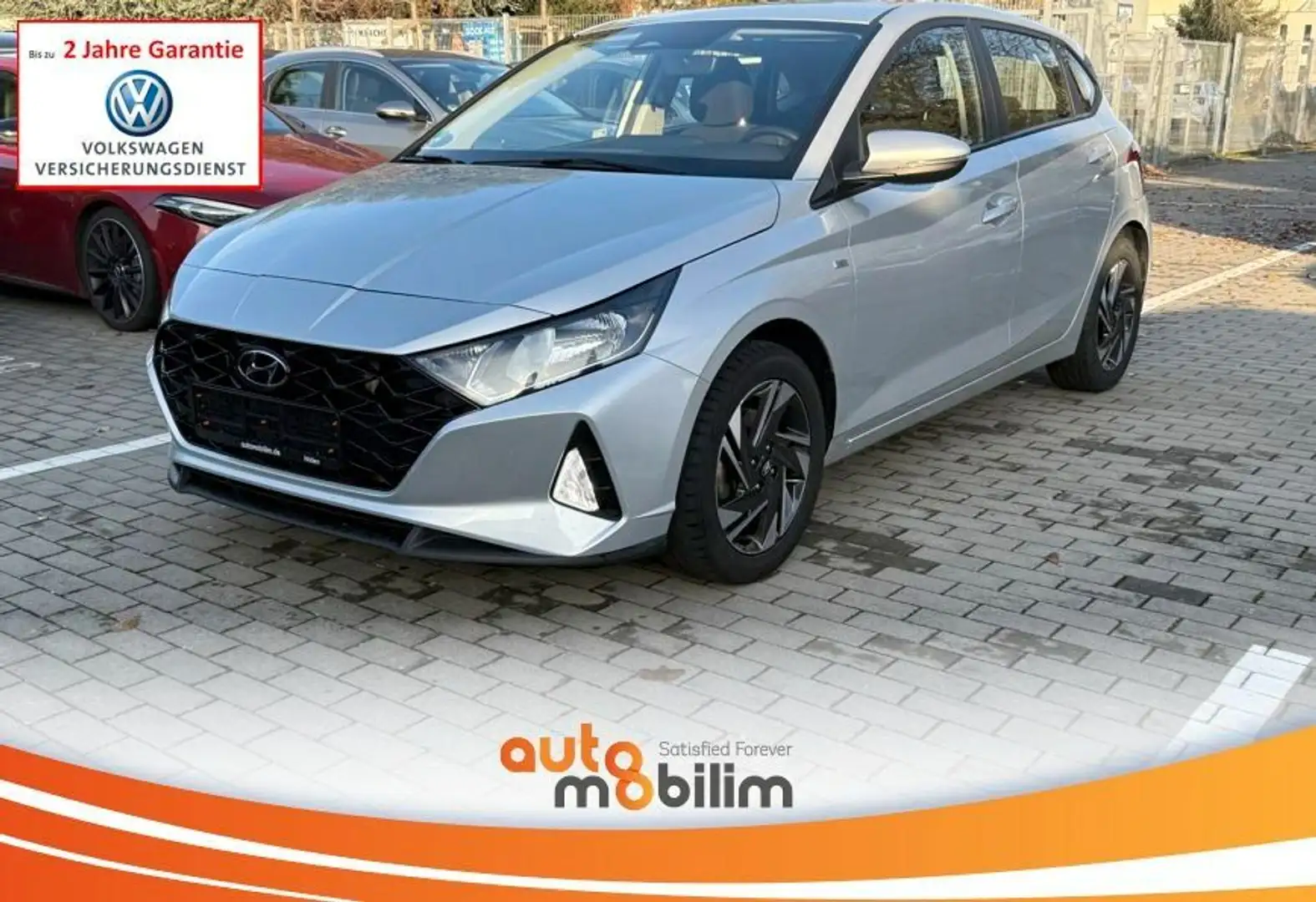 Hyundai i20 1.0 T-GDI Mild-Hybrid Autm. PDC KAM CarPlay Argent - 1