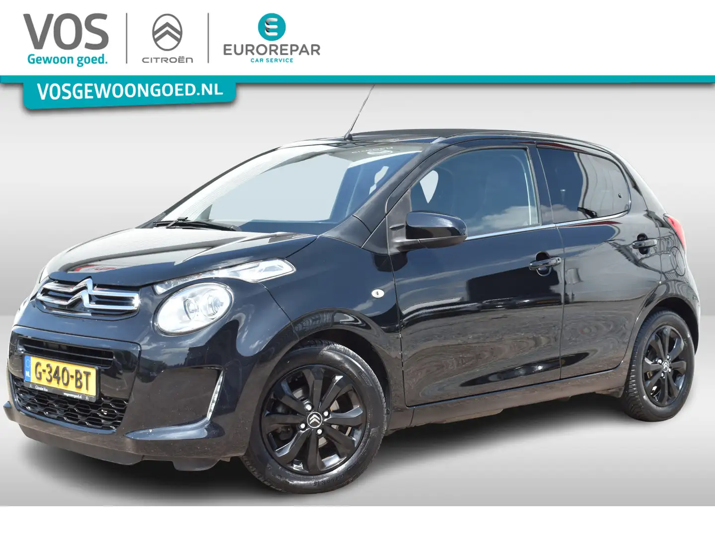 Citroen C1 VTi Airscape Shine Leder | Airco | Open dak | Zwart - 1