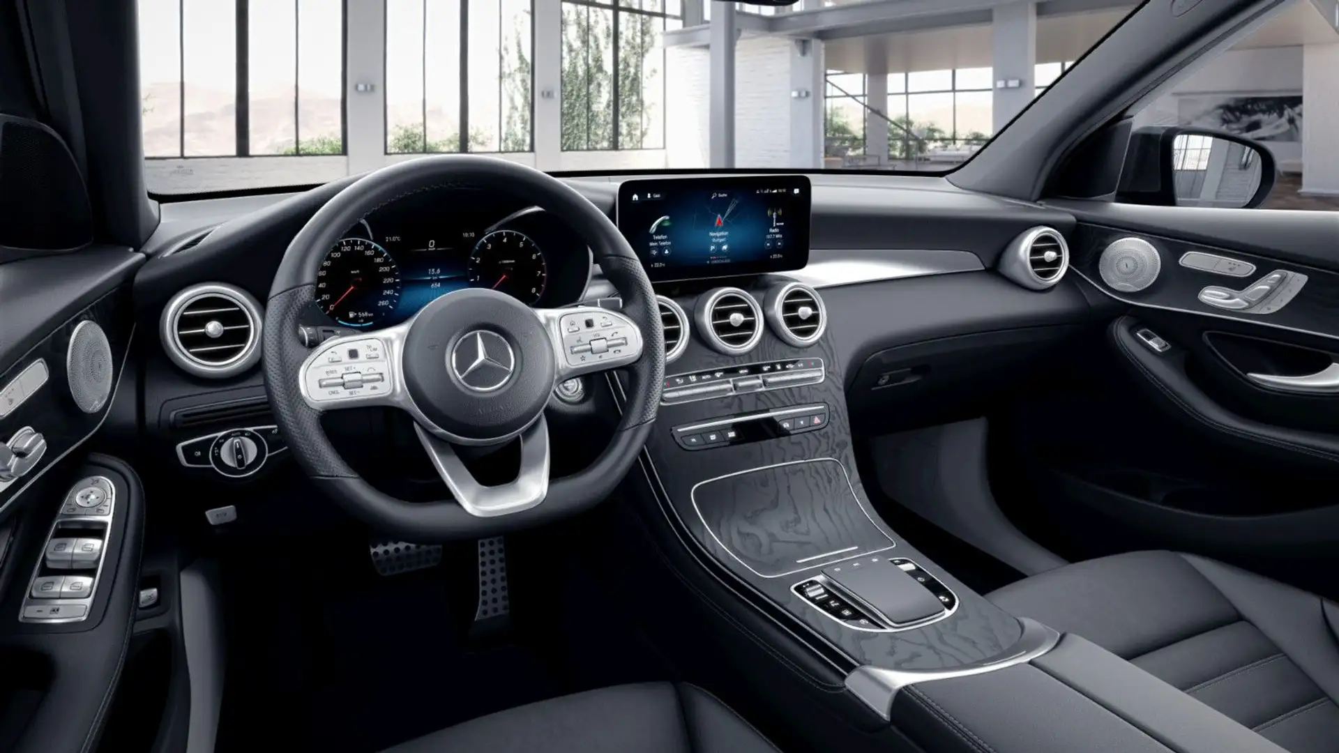 Mercedes-Benz GLC 300 4Matic *3x AMG* MEGA AUSSTATTUNG* Grau - 2