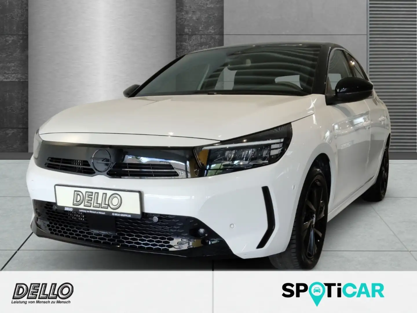 Opel Corsa GS 1.2 T ..LED Schwarzes Dach,Felgen und Spiegel, Weiß - 1