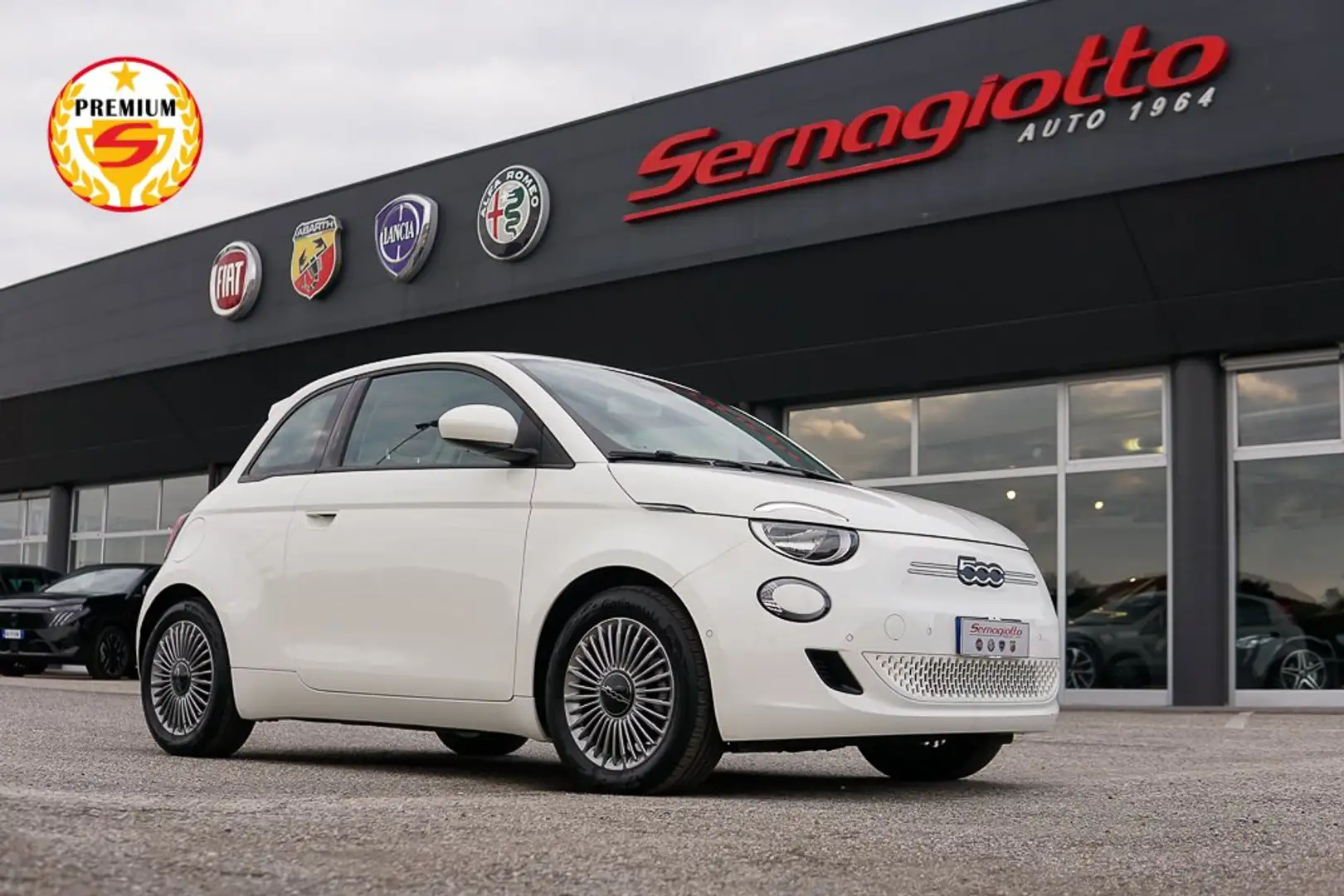 Fiat 500e 42 kWh TELECAMERA SEDILI RISC. KEYLESS Weiß - 1