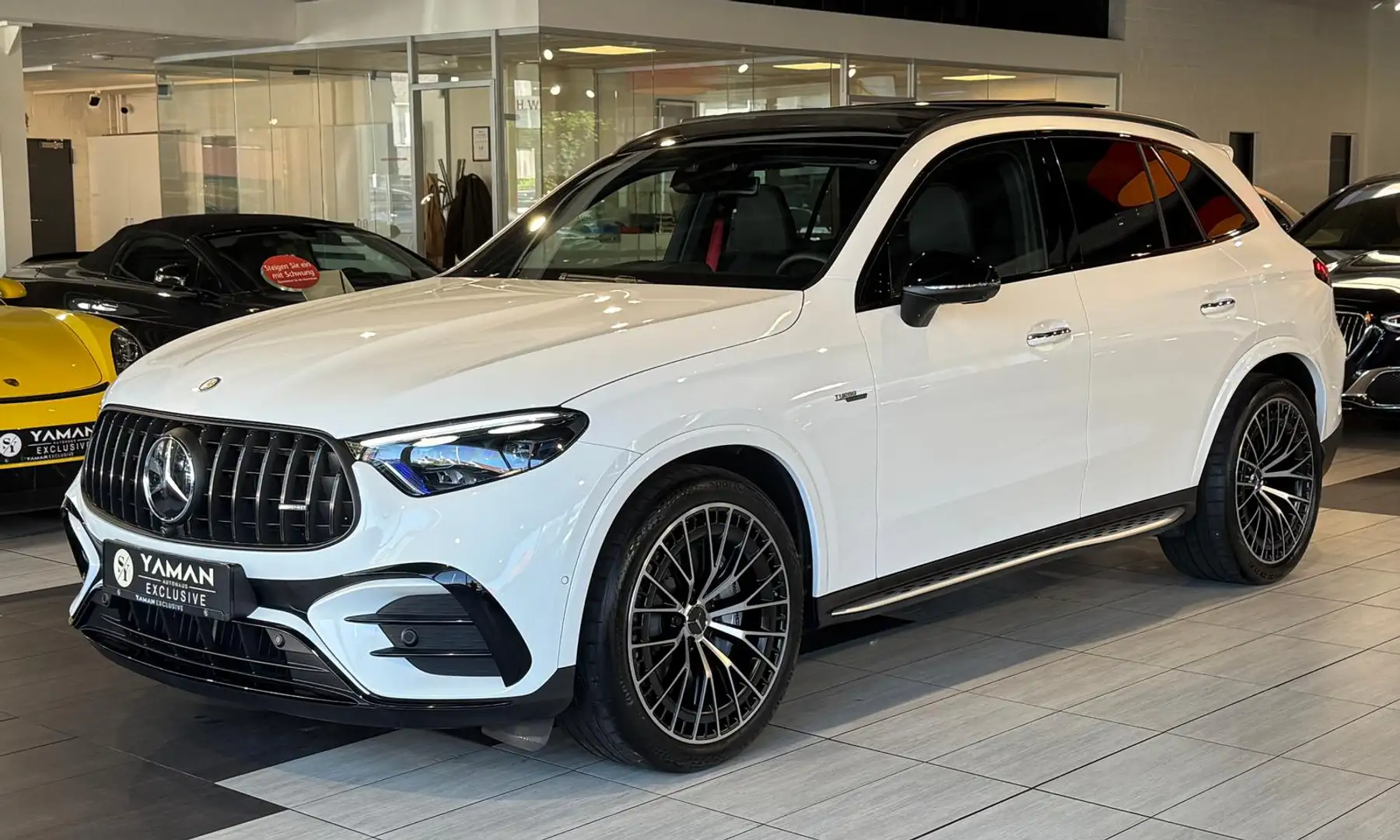 Mercedes-Benz GLC 43 AMG 4Matic*Pano*Trittbretter*Burmester* Bílá - 1