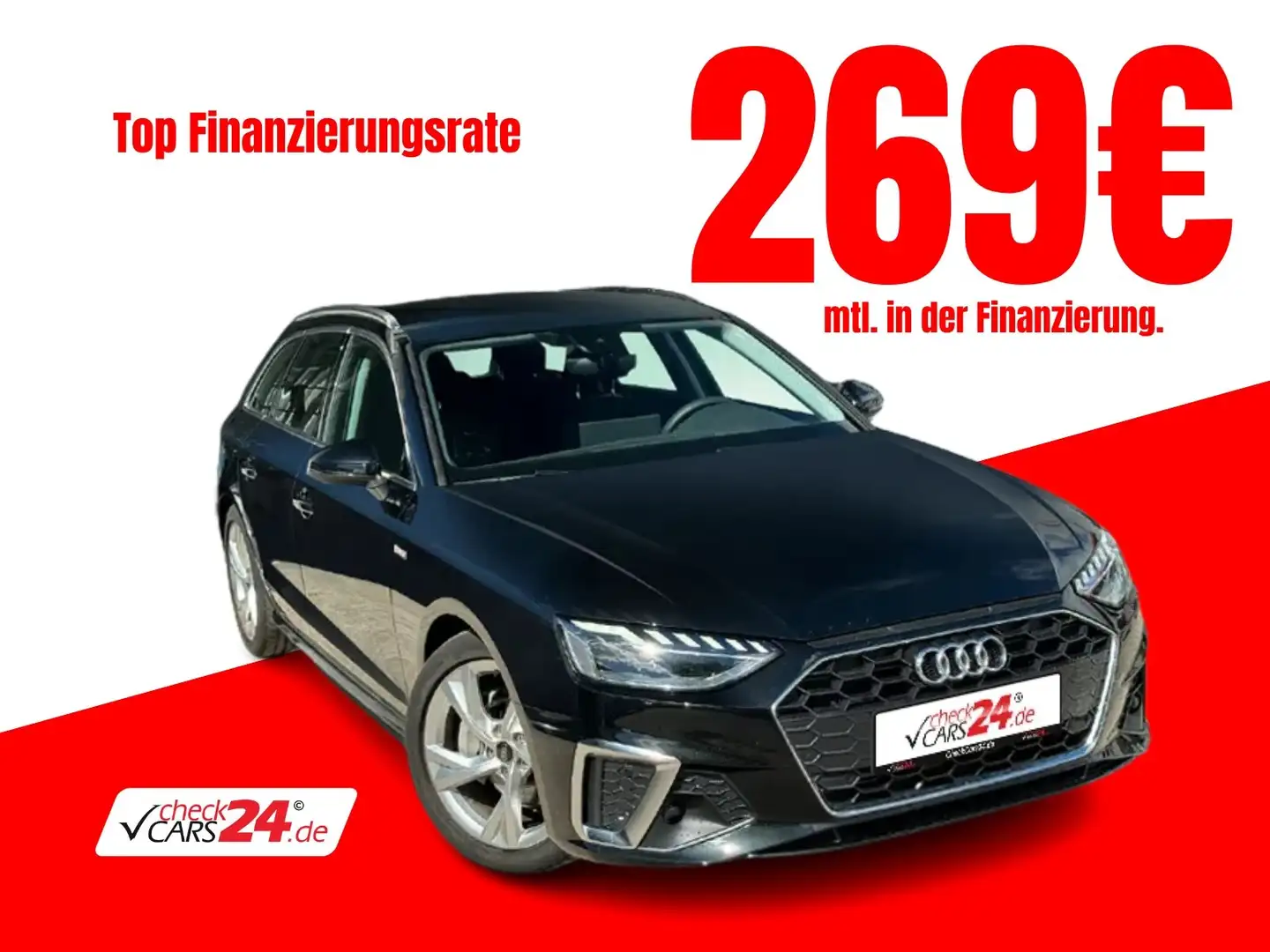 Audi A4 2.0 TFSI Avant S line LED NAV PANORAMA*SOFORT Negro - 1