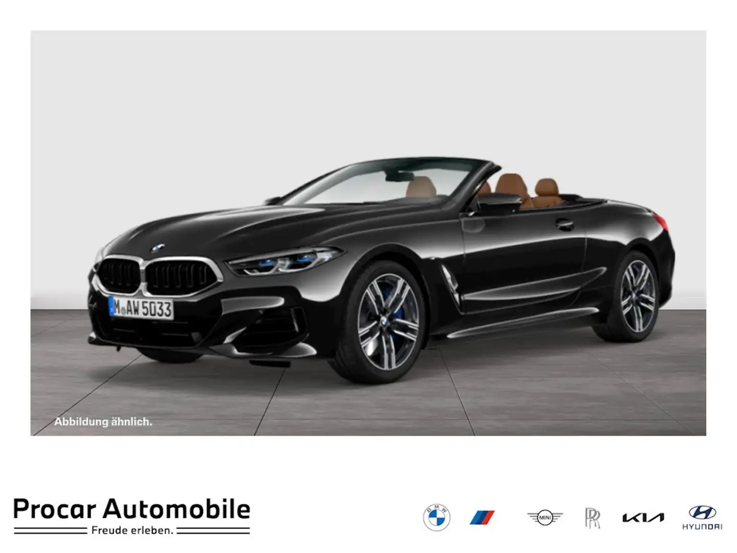 BMW 840 d xDrive Cabrio HUD ACC 360°KAM RFK NAVI LED Schwarz - 1