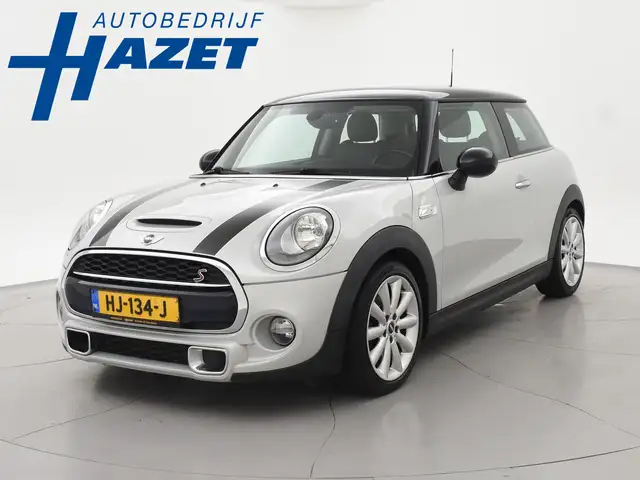 MINI Cooper S Mini 2.0 192 PK WHITE SILVER + BRUIN LEDER | CHILI