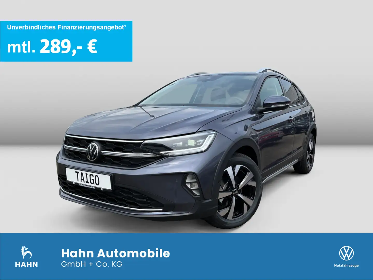 Volkswagen Taigo Style 1,0TSI DSG AHK NAV KAM ACC IQ.DRIVE Grau - 1