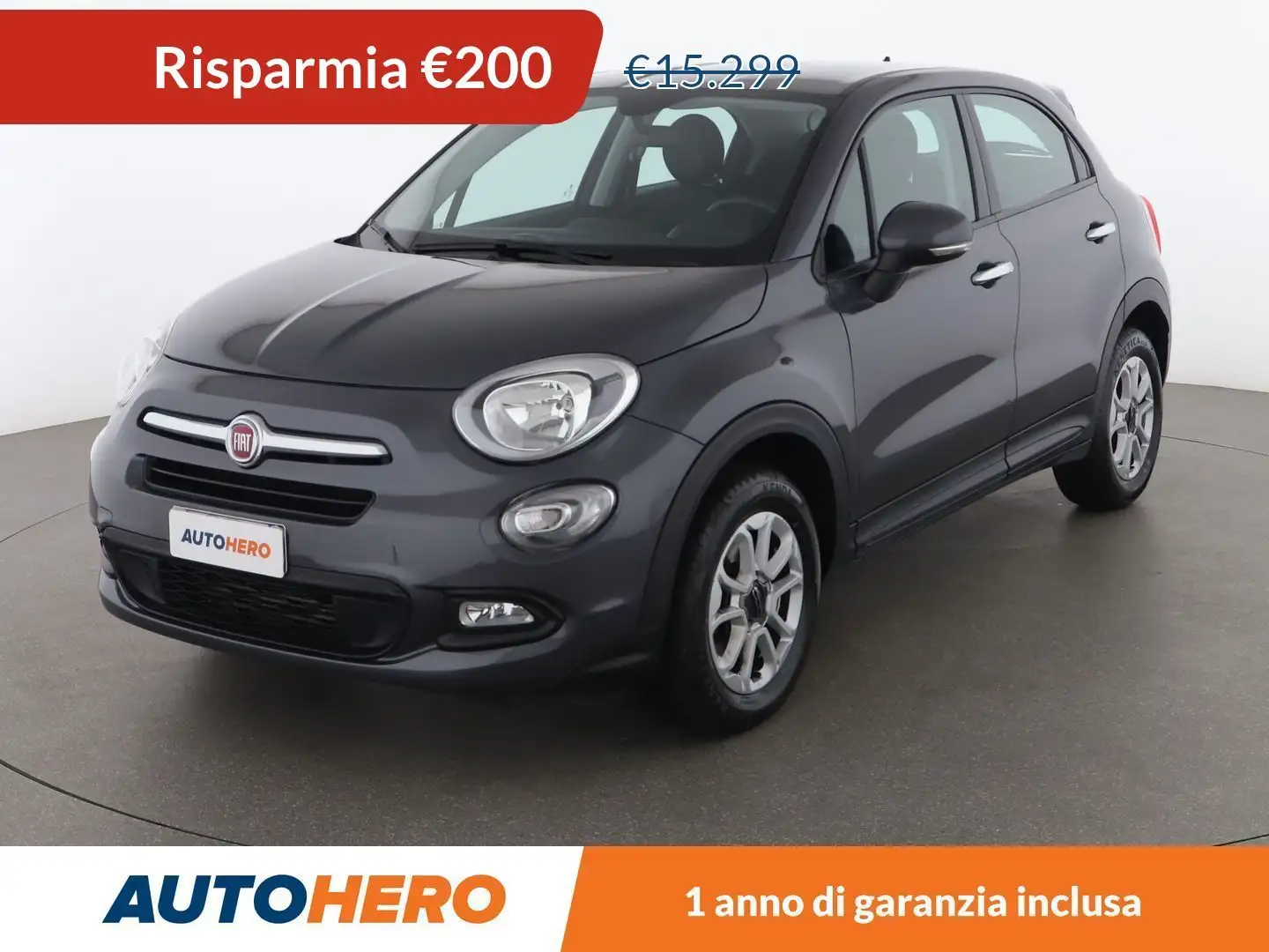 Fiat 500X 1.6 JTDM Pop Star 120 CV DCT Grigio - 1