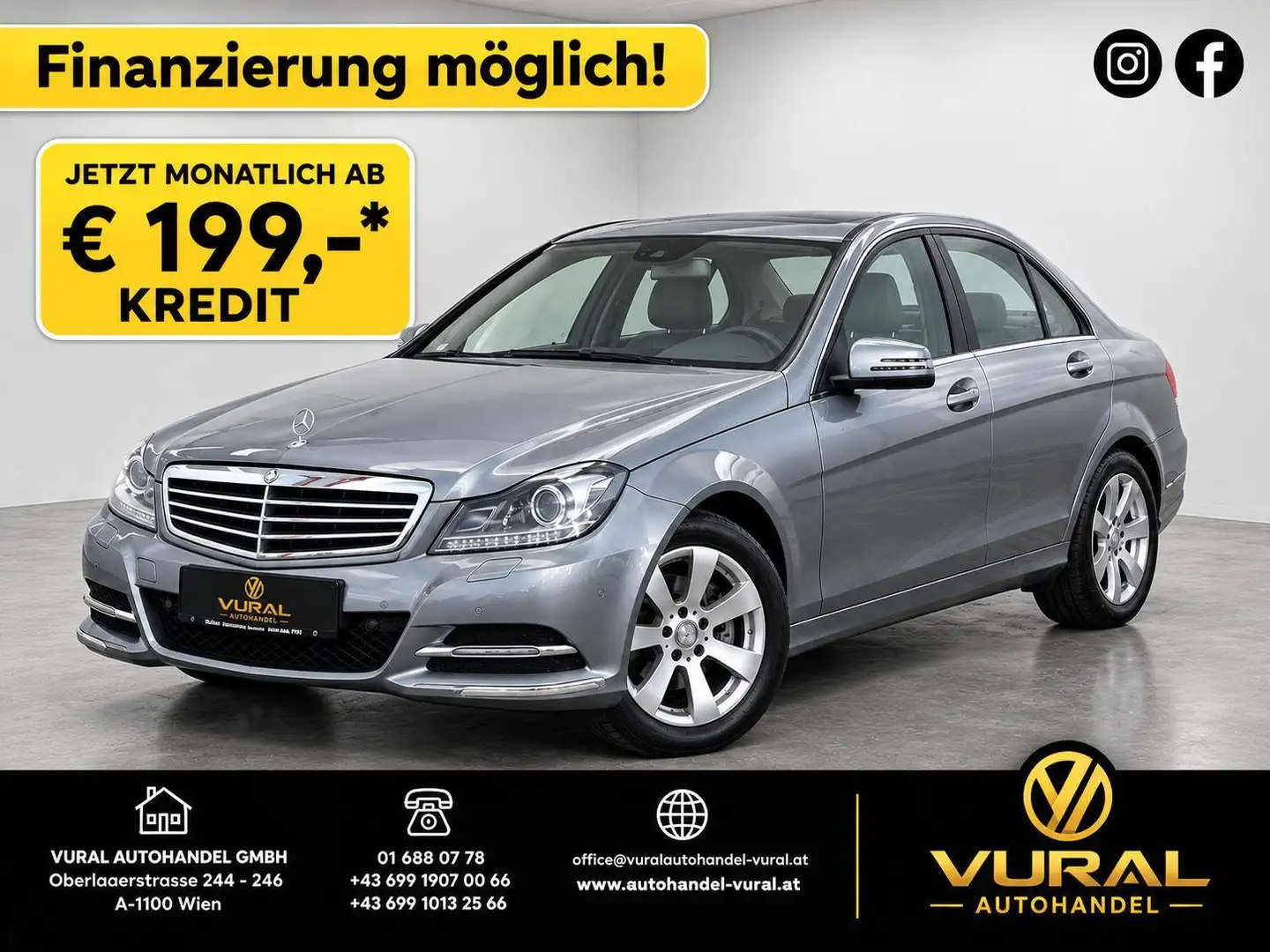 Mercedes-Benz C 180 C 180 CDI BlueEfficiency (204.000) Grau - 1