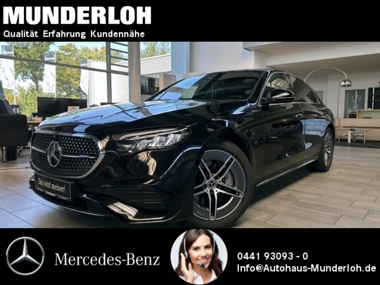Mercedes-Benz E 200 Limousine AMG Line Navi Kamera DISTRONIC Schwarz - 1