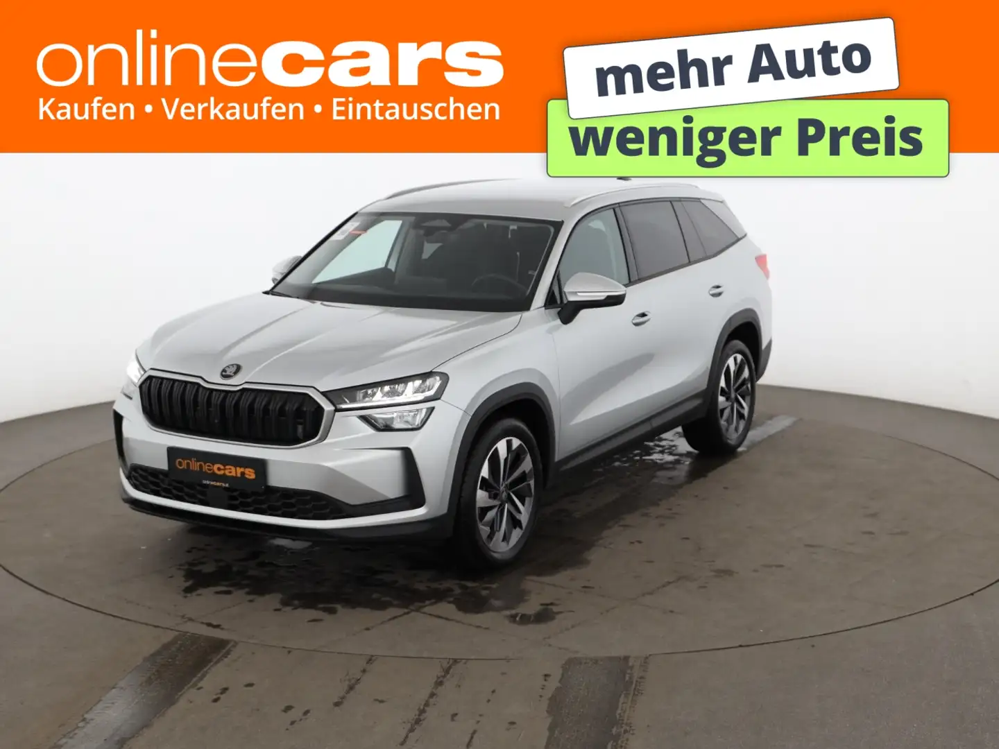 Skoda Kodiaq 2.0 TDI Selection Aut 7-SITZER LED RADAR Silber - 1