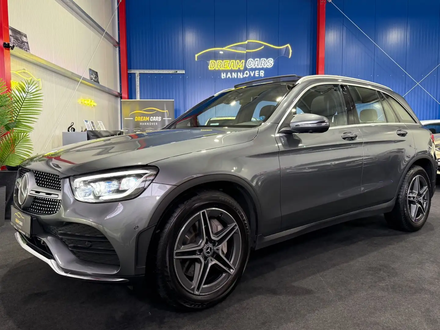 Mercedes-Benz GLC 400 d 4Matic AMG Line *PANO*MwSt.*GARANTIE Gris - 1