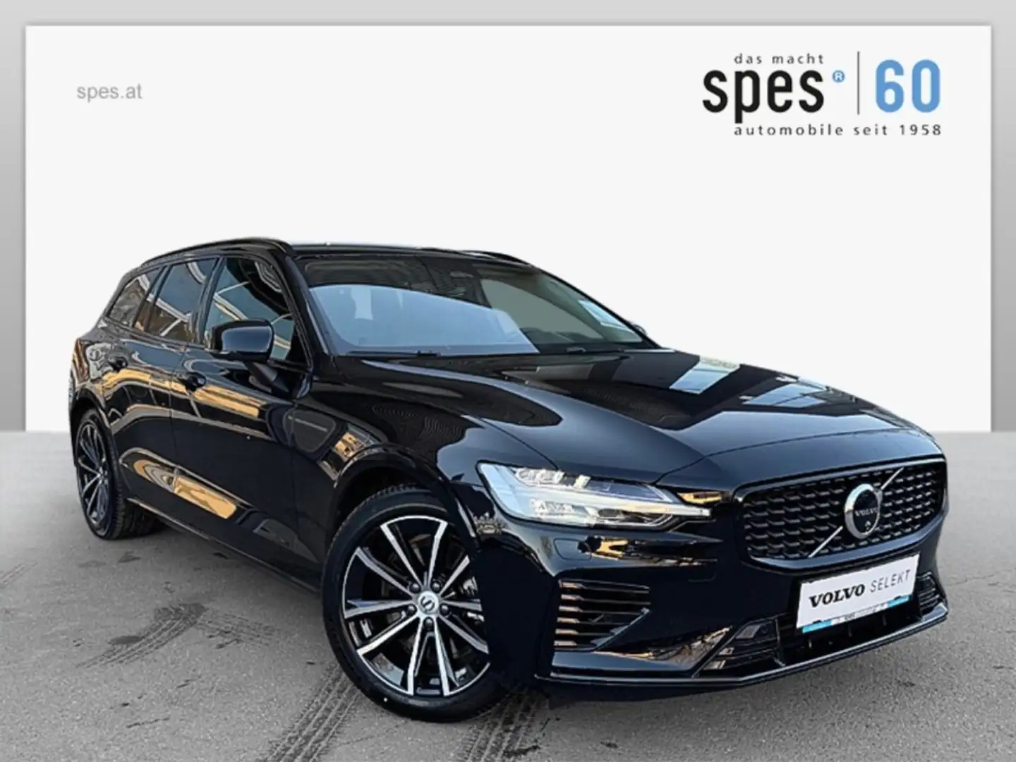 Volvo V60 T6 eAWD Plus Dark Schwarz - 1