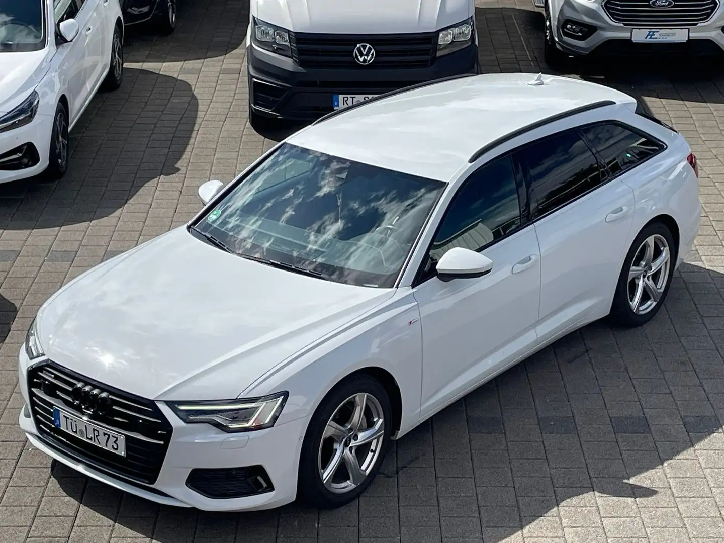 Audi A6 Avant 45 TDI quattro S line Sport/Plus Weiß - 1