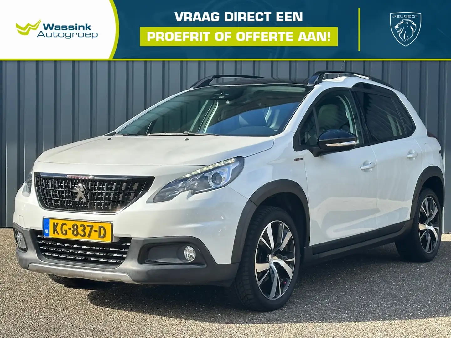 Peugeot 2008 1.2 Turbo 130pk GT-Line I Trekhaak 1250KG I Glazen Blanc - 1
