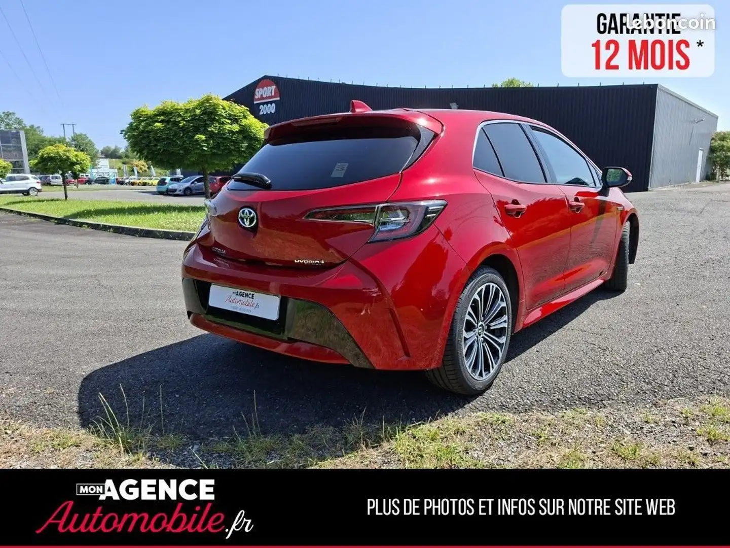 Toyota Corolla XII HYBRIDE 122H DESIGN Rouge - 2