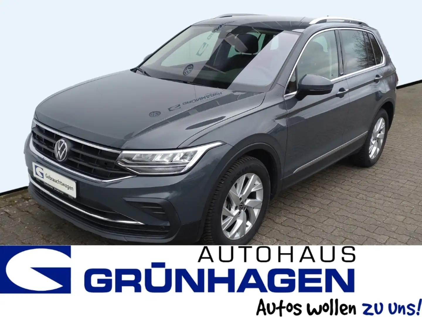 Volkswagen Tiguan 1.5 TSI DSG LED-ACC-Front+Lane-AHK-Navi Grau - 1