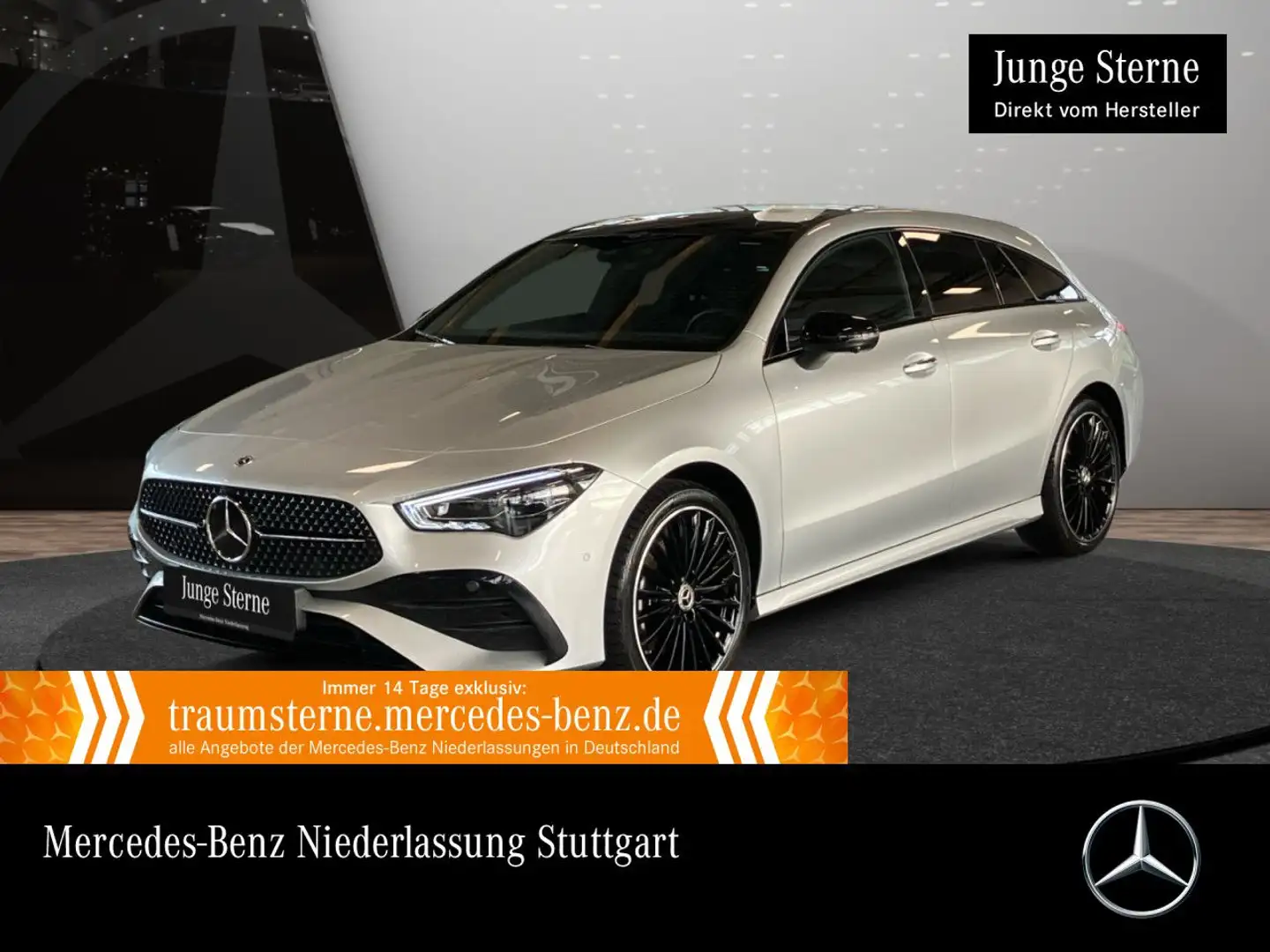Mercedes-Benz CLA 250 e AMG+NIGHT+PANO+360°+AHK+MULTIBEAM+8G Silber - 1