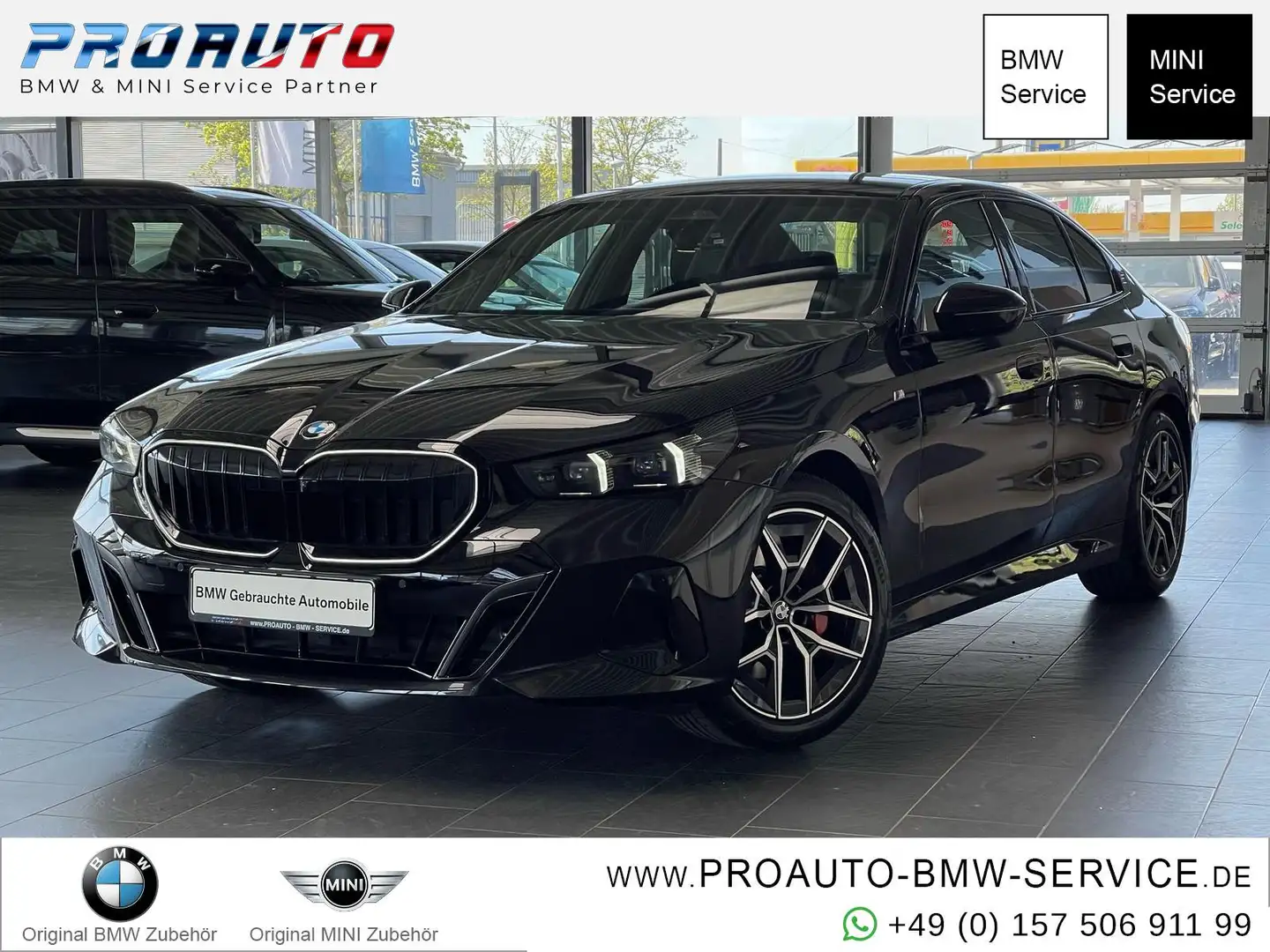 BMW 520 d M Sport Pro K.Zg/HUD/Pano/A-LED/360°Kam/H-K Schwarz - 1