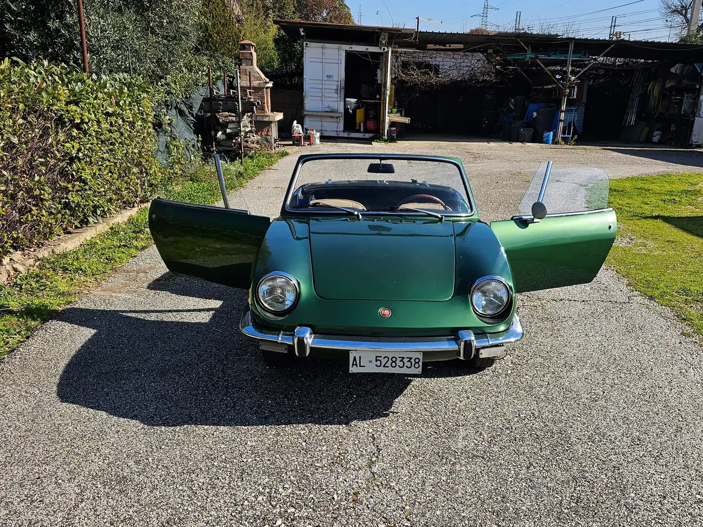 Fiat 850 Sport Spider Bertone Grün - 2