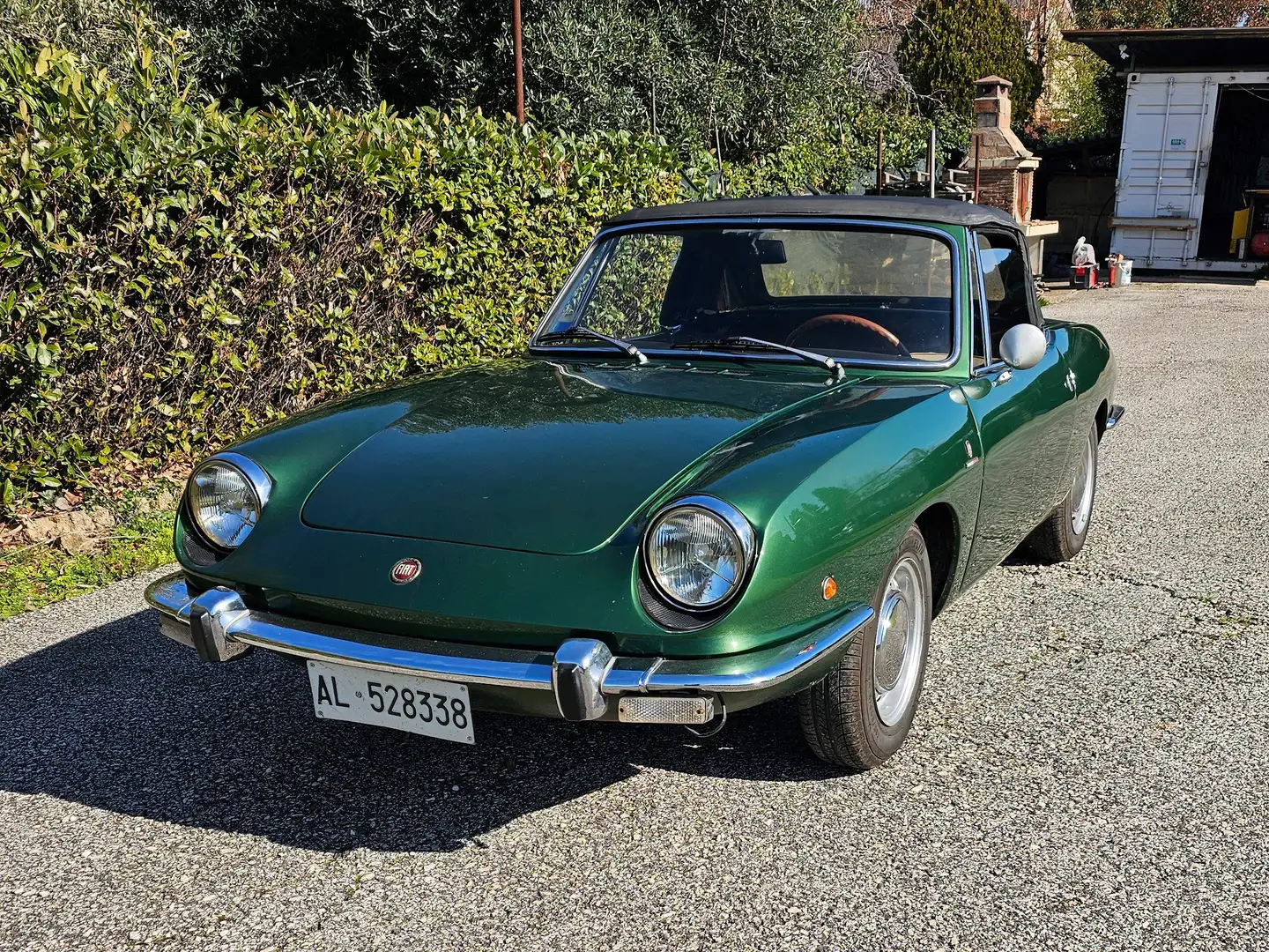 Fiat 850 Sport Spider Bertone Zelená - 1