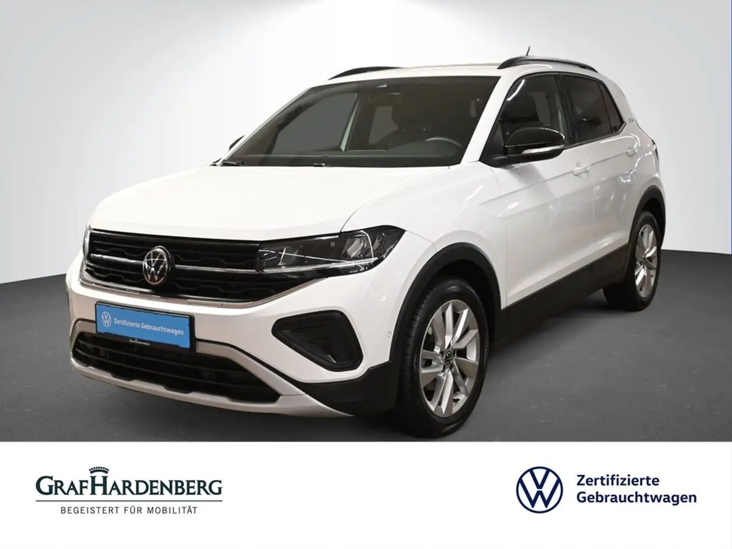 Volkswagen T-Cross 1.0 TSI Automatik Goal AHK SzHzg LED Weiß - 1