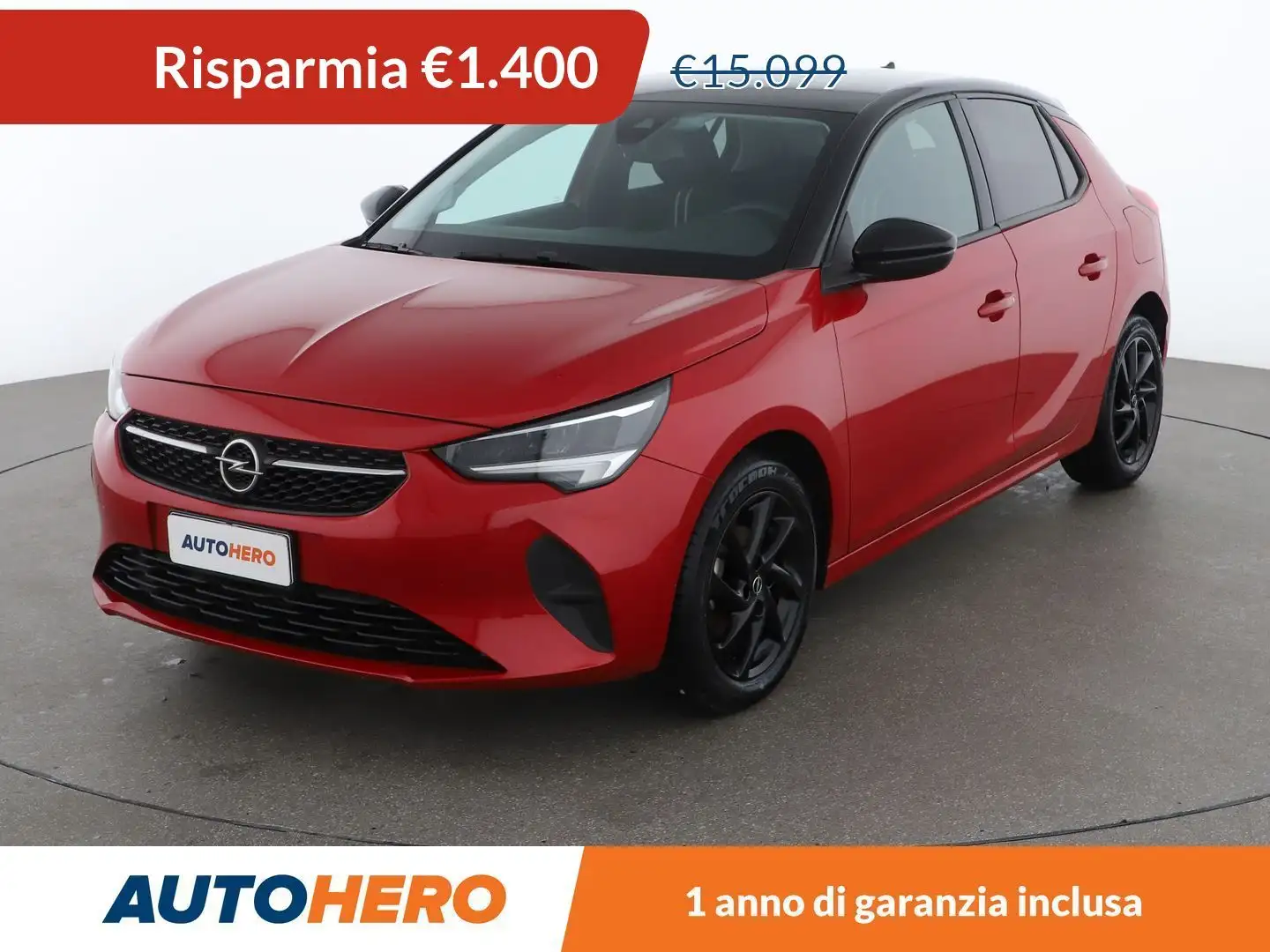 Opel Corsa 1.2 Design & Tech Rosso - 1