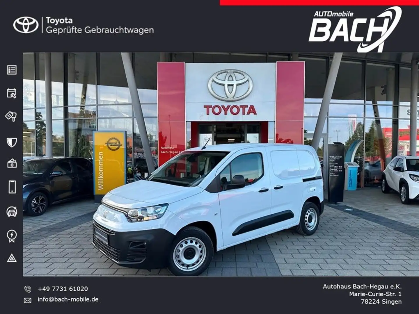 Fiat Doblò Kastenwagen L1 1.5 BlueHDi 96 kW Weiß - 1