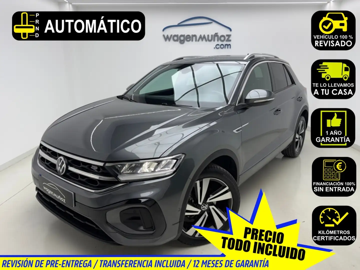 Volkswagen T-Roc 1.5 TSI R-Line kW DSG7 110KW Gris - 1