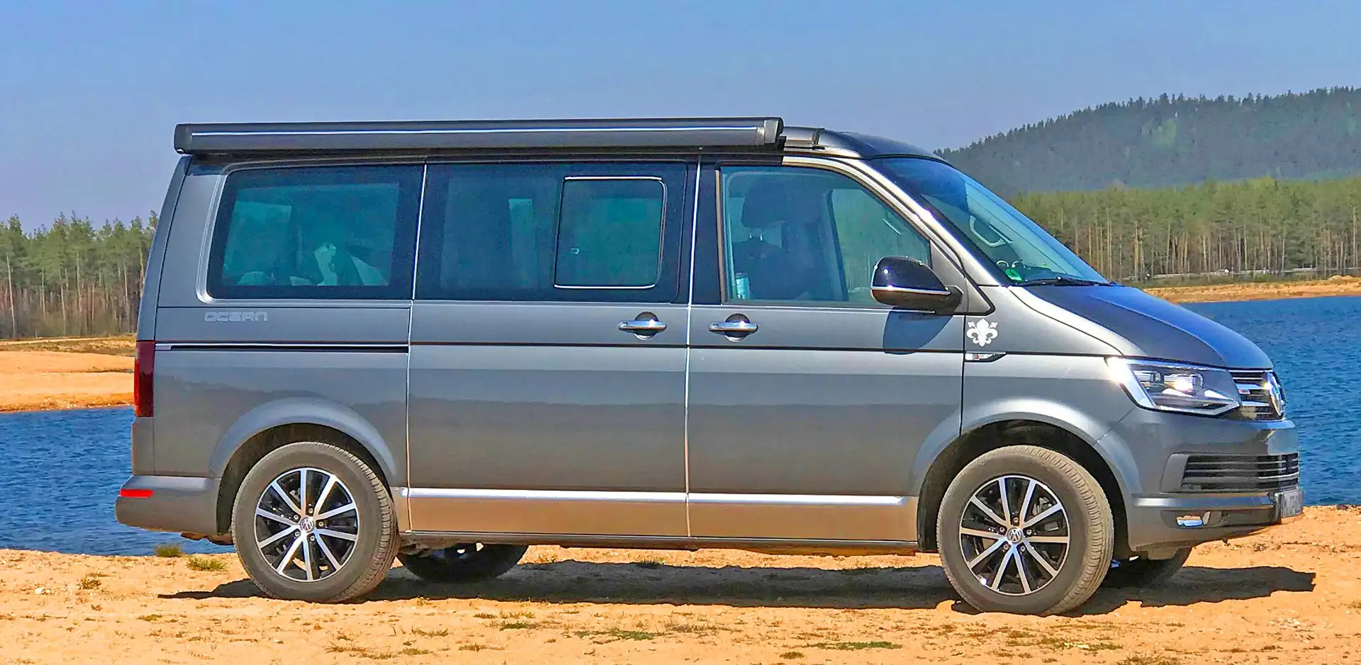 Volkswagen T6 California Ocean Edition 4M Gr.FrontÖffngT6.1 AHK Wenig km Grijs - 2