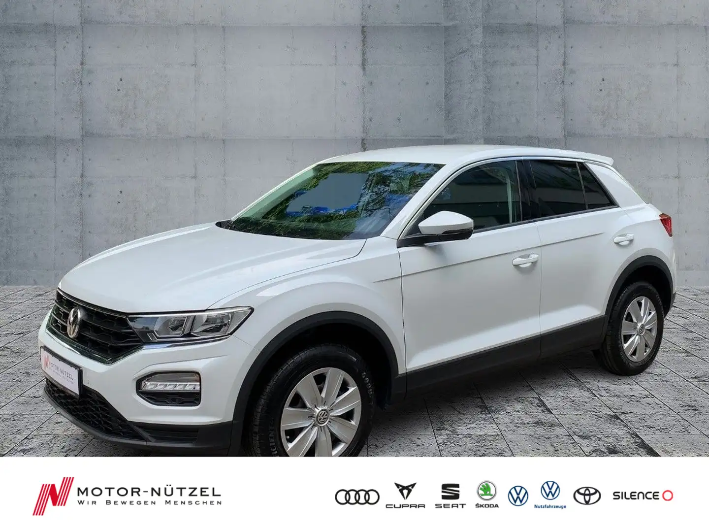 Volkswagen T-Roc 1.0 TSI APP+ACC+SHZ+2xPDC+BLUETOOTH+KLIMA Weiß - 1