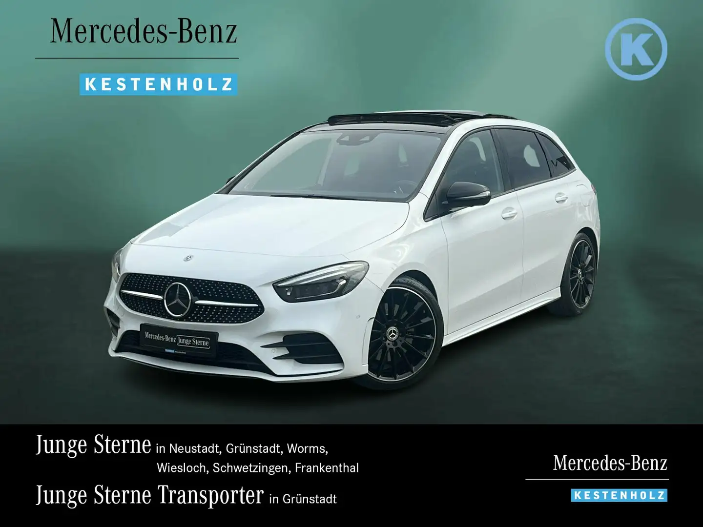 Mercedes-Benz B 220 B 220 d AMG+DISTR+STANDH+PANO+HUD+360+BURM+NIGHT Weiß - 1