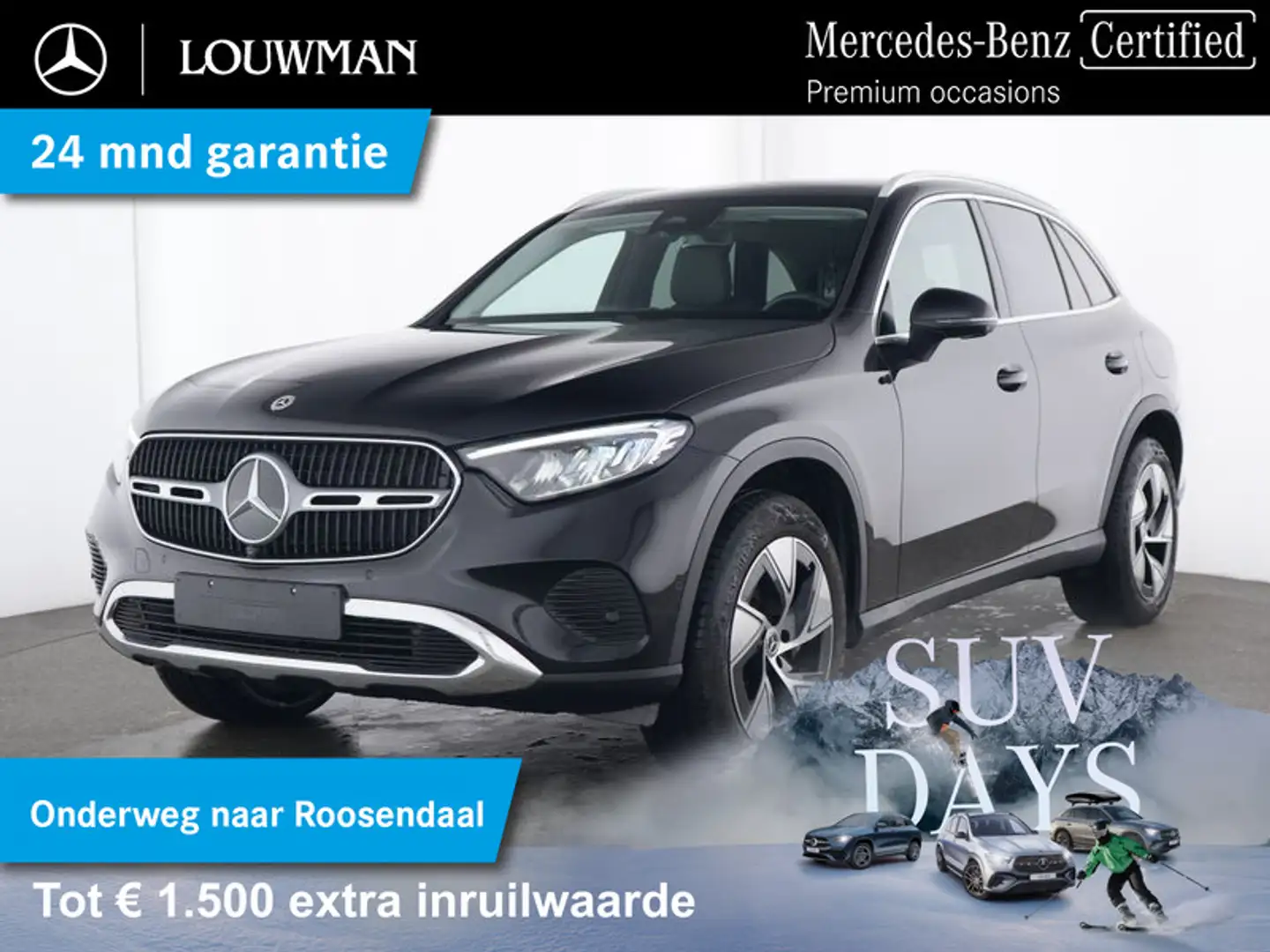 Mercedes-Benz GLC 300 e 4MATIC Plug-In Hybride Trekhaak | Head-up-Displa Noir - 1