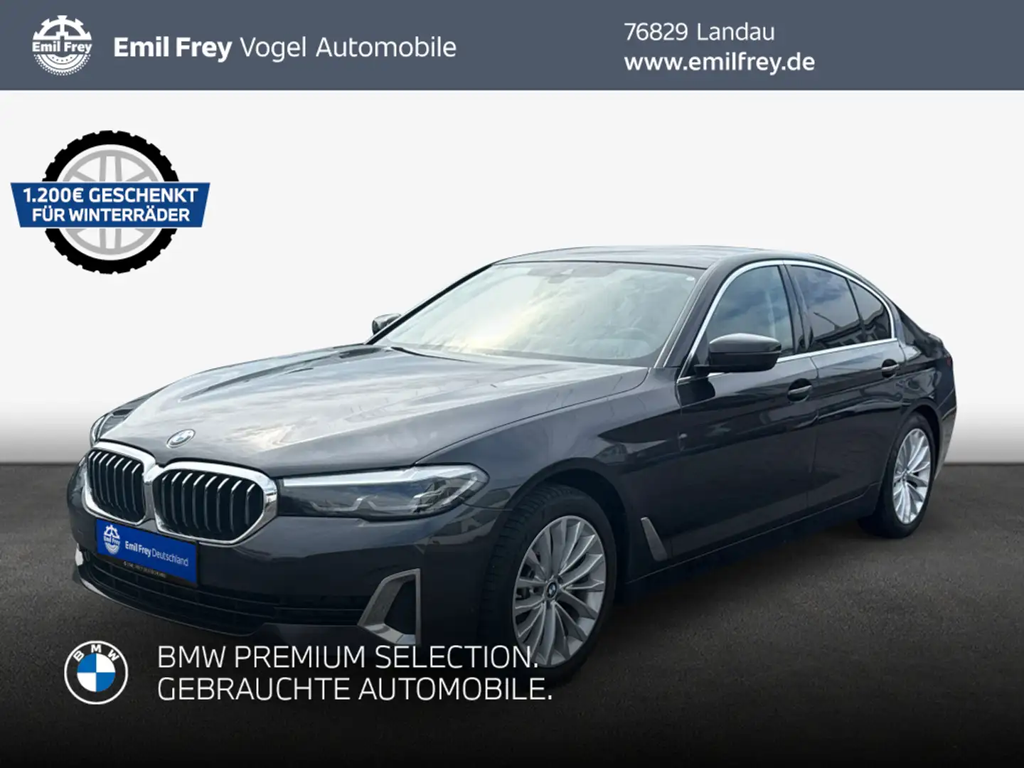 BMW 520 d Aut. Luxury Line Grau - 1