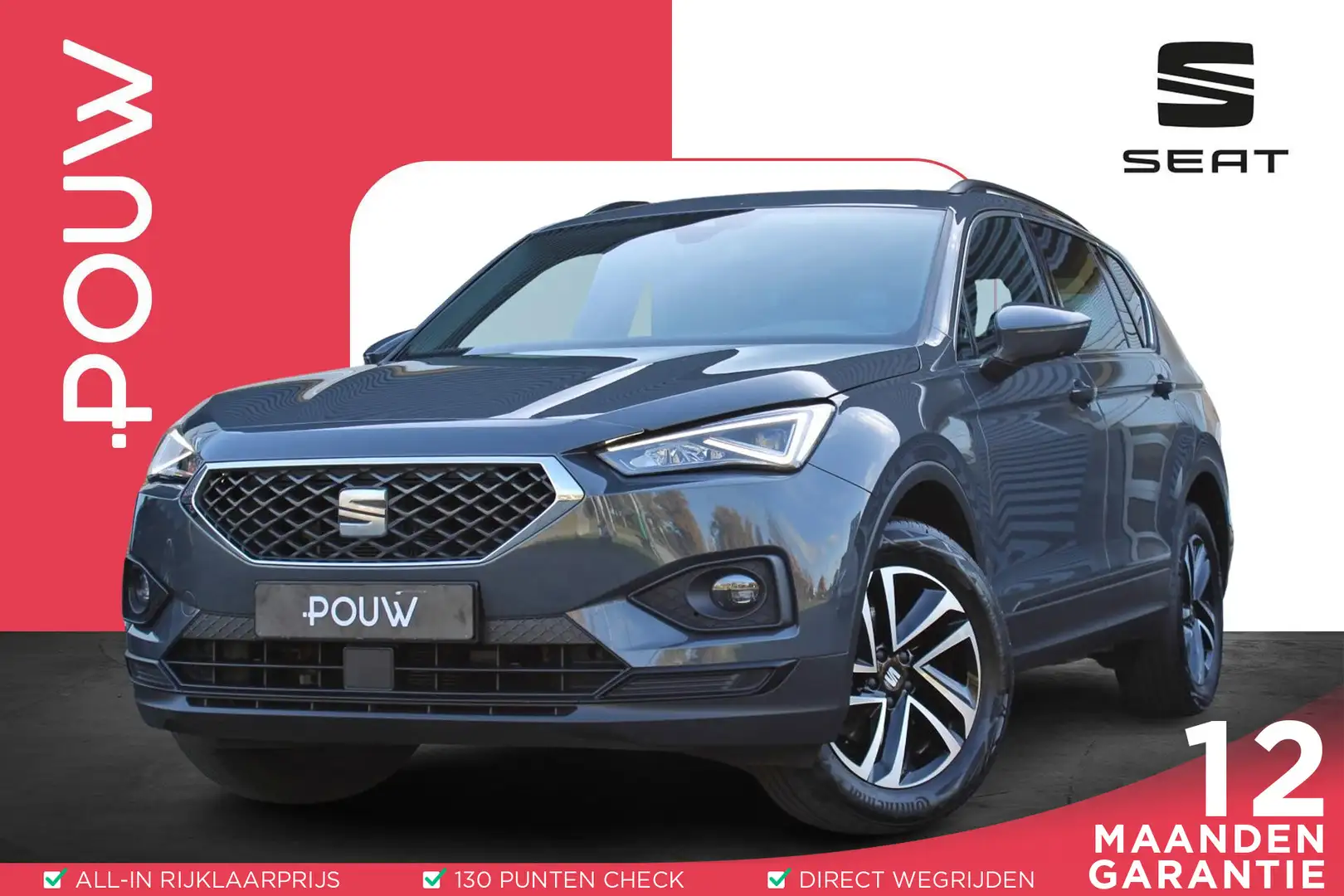 SEAT Tarraco 1.5 TSI 150pk Style 7p. | Panoramadak | Trekhaak | Gris - 1