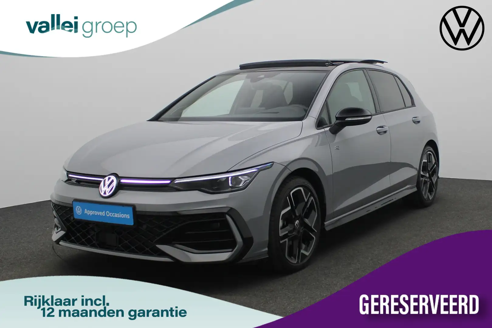 Volkswagen Golf 1.5 eTSI 150 pk DSG R-Line | Black Style | Panoram Grijs - 1