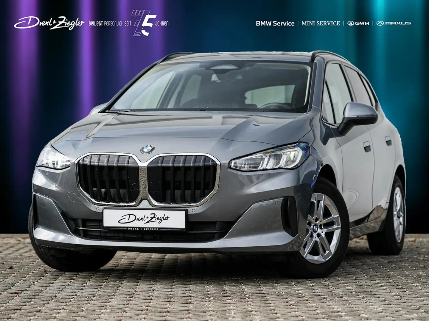 BMW 218 218i Active Tourer Travel GSD AHK LKH RFK SpSitz Grau - 1