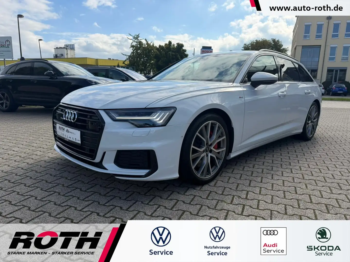 Audi A6 Avant 55 eTFSI S-Line *Matrix*AHK*Kamera*HuD* Weiß - 1