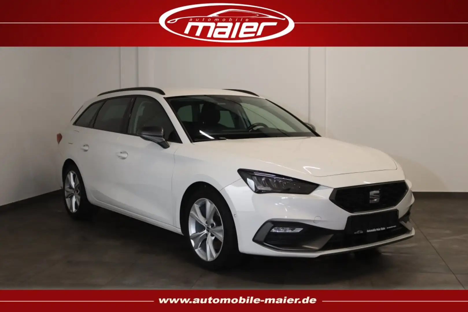 SEAT Leon ST 2.0 TDI DSG FR Line 4Drive-NAV-LED-KAM- Weiß - 1