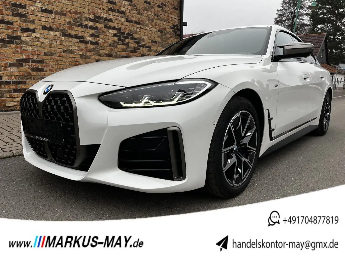 BMW M440i GranCoupe xDrive Standhz Glasdach Leder White - 1