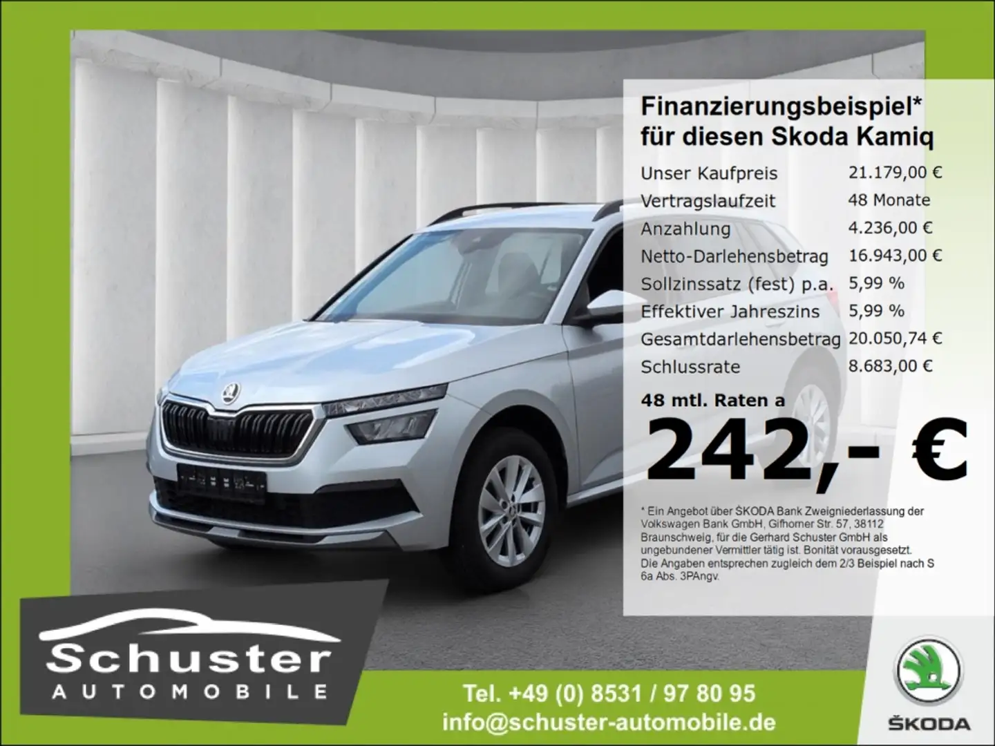 Skoda Kamiq 1.0TSI*DSG ACC LED digCockp SHZ Smart-Link Silber - 1
