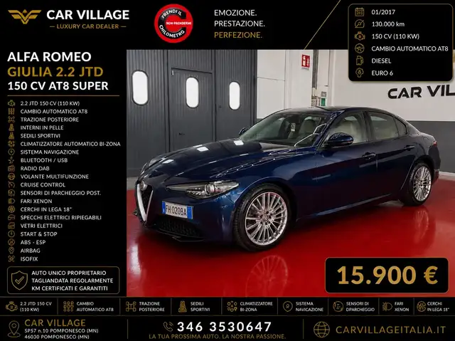 Alfa Romeo Giulia Giulia 2.2 Turbodiesel 150 CV AT8 Super